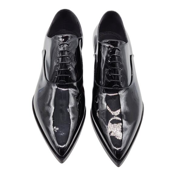 Christian Louboutin Eliviss Oxford Patent Leather Shoes Black EU 43 US 10 $1545 - Picture 4 of 7